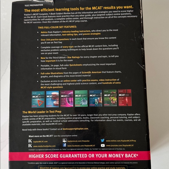 Kaplan MCAT 7-Book Review Set 👨🏻‍⚕️👩🏼‍⚕️🩺 - Picture 7 of 8